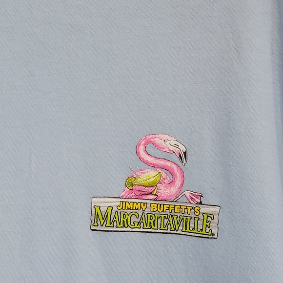 Jimmy Buffett's Margaritaville Light Blue Las Vegas Graphic Short Sleeve Tee - Picture 3 of 6